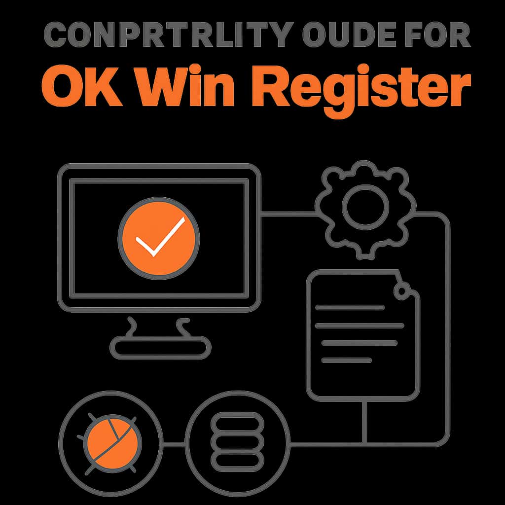 An educational diagram illustrating compatibility aspects for OK Win Register.